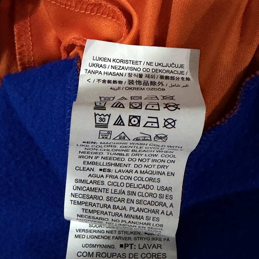 New York Knicks Logo Athletic Head Start Pullover Hoodie Blue Men's Size XL - Picture 4 of 7
